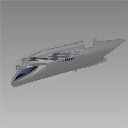 Set Left Side Cowl Black (nh-1type-3) For Glamour | Hero