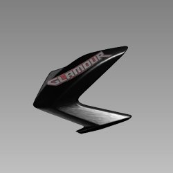 Set Left Side Front Cowl Black For Hero , Glamour Fi-bs6