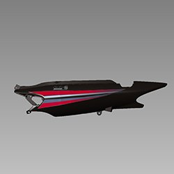 Set Left Side Seat Cowl(pnb, Nh-b08m(ty-2) For Hero Achiever