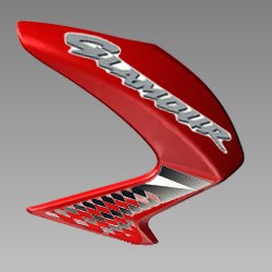 Set Right Cowl Red (cbr R-195c) For Hero Glamour I3s , Glamour Ibs 2017-2019