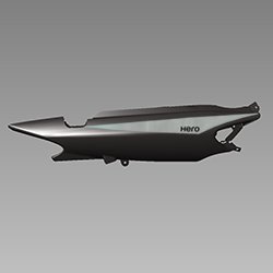 Set Right Rear Cowl For Hero | Achiever
