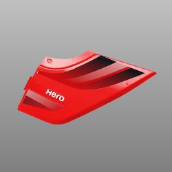 Set Right Side Cover (black-1) Nh-1 | Passion X Pro | 2018-2019 | Hero