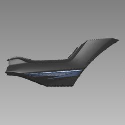 Set Right Side Cover Black (nh-1) For Xtreme | Hero