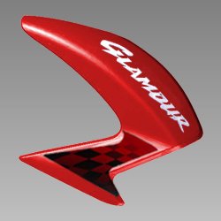 Set Right Side Front Cowl Candy Blazing Red For Glamour Fi | Hero