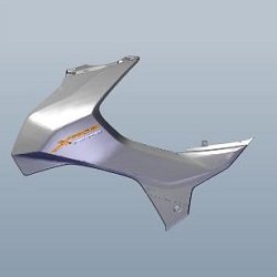 Set Tank Cover Left Side Mat Axis Grey For Hero Xtreme 160r |xtreme Stealth Fi 160r
