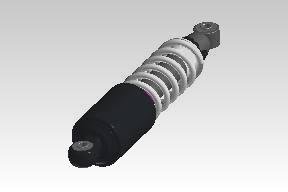 Shock Absorber Rear Black Coated For All New Classic 350 Bs6 Marsh Grey ,stealth Black, Gun Metal Grey | Royal Enfield