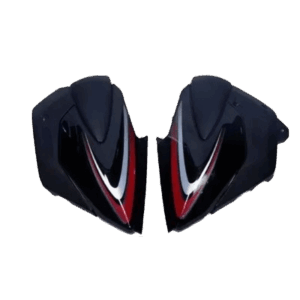 Side Cover Black And Red Standard Cb Shine - Genuine