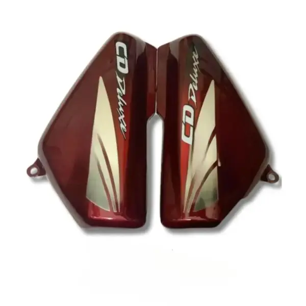 Side Panel For Hero Cd 100 Deluxe | 2008 Model | Type2 Sticker | Wine Red Colour