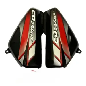 Side Panel For Hero Cd 100 Deluxe | 2010 Model | Type3 Sticker | Black & Red Colour