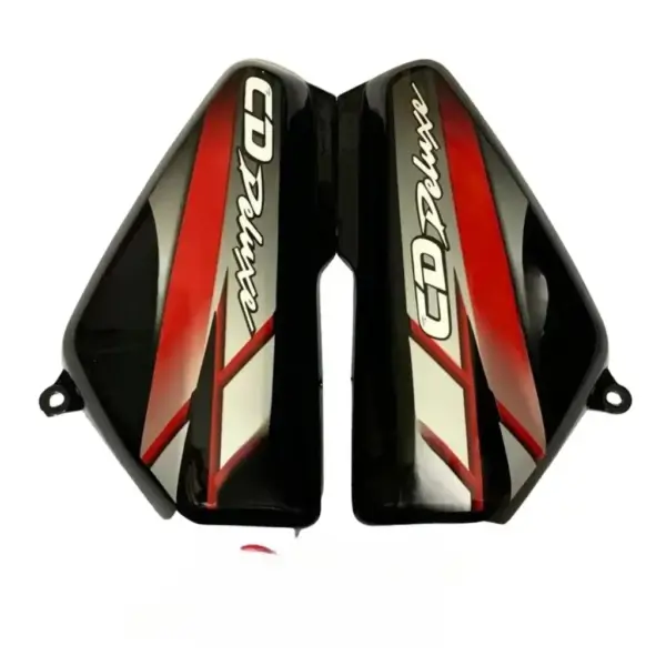 Side Panel For Hero Cd 100 Deluxe | 2010 Model | Type3 Sticker | Black & Red Colour