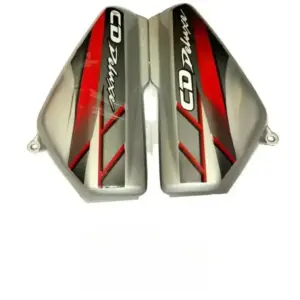 Side Panel For Hero Cd 100 Deluxe | 2010 Model | Type3 Sticker | Silver & Red Colour
