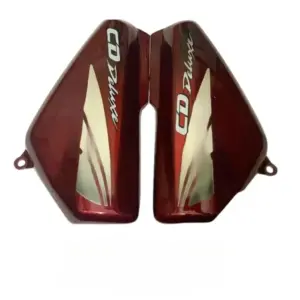 Side Panel For Hero Cd 100 Deluxe | 2012 Model | Type4 Sticker | Wine Red Colour
