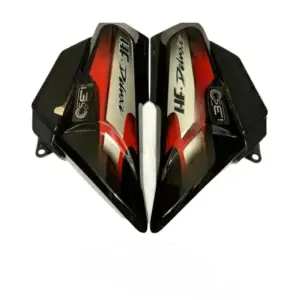 Side Panel For Hero Cd 100 Deluxe | Hf 100 Deluxe | 2016 Model | Type1 | Black & Red Colour