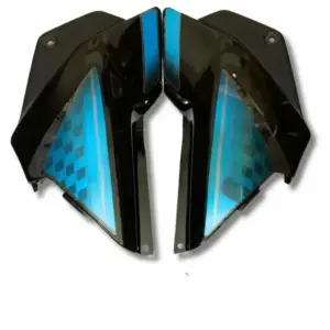 Side Panel For Hero Glamour | Type 2 | Type7 Sticker | Black & Blue Colour