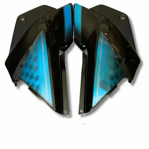 Side Panel For Hero Glamour | Type 2 | Type7 Sticker | Black & Blue Colour