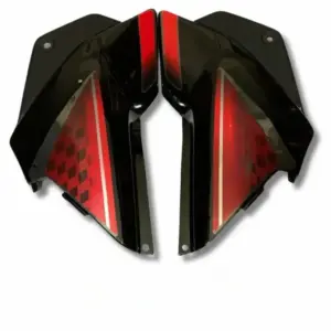 Side Panel For Hero Glamour | Type 2 | Type7 Sticker | Black & Red Colour