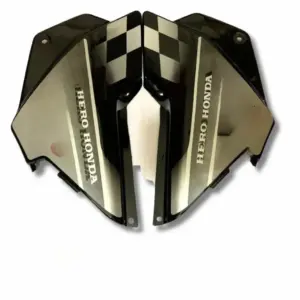 Side Panel For Hero Glamour Type1 New Model | Black & Silver Colour