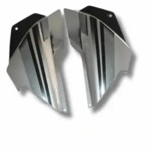 Side Panel For Hero Glamour Type1 New Model | Silver & Black Colour