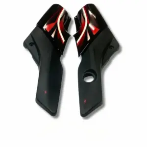Side Panel For Hero Passion | 2016 Model | Set Of 4 | Black & Red Colour