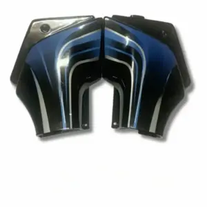 Side Panel For Hero Passion Pro | Digital Model | Black & Blue Colour