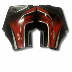 Side Panel For Hero Passion Pro | Digital Model | Black & Red Colour