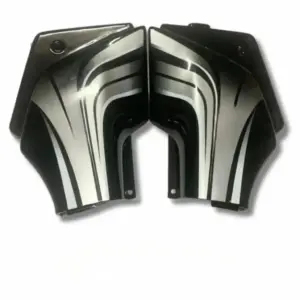 Side Panel For Hero Passion Pro | Digital Model | Black & Silver Colour
