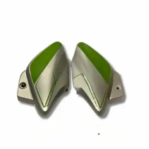 Side Panel For Hero Splendor Ismart | Type1 | Silver & Green Colour