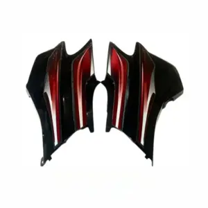 Side Panel For Hero Super Splendor | Type 2 | Type 4 Sticker | Black & Red Colour