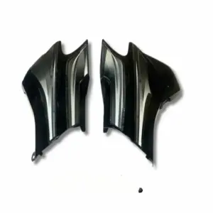 Side Panel For Hero Super Splendor | Type 2 | Type 4 Sticker | Black & Silver Colour