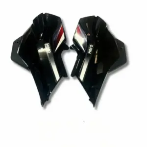 Side Panel For Hero Super Splendor | Type 2 | Type 7 Sticker | Black & Red Colour