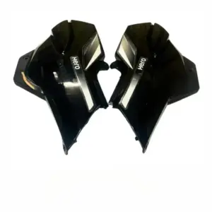 Side Panel For Hero Super Splendor | Type 2 | Type 7 Sticker | Black & Silver Colour