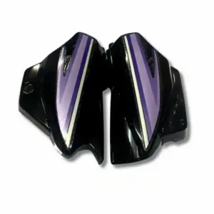 Side Panel For Hero Super Splendor | Type1 | Black & Blue Colour