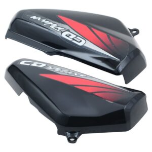 Side Panel / Side Cowl Set Fit For Hero Cd-deluxe New Model Black (red Sticker)