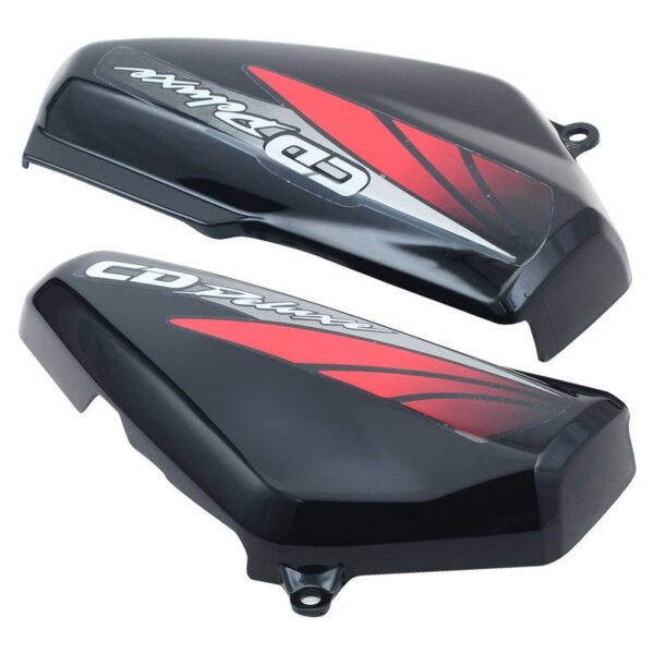 Side Panel / Side Cowl Set Fit For Hero Cd-deluxe New Model Black (red Sticker)