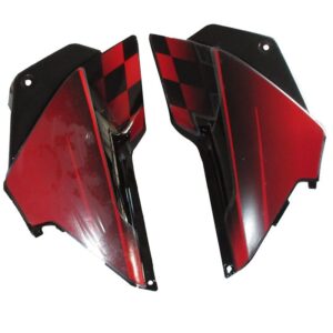 Side Panel / Side Cowl Set Fit For Hero Glamour New Model Black(red Sticker)
