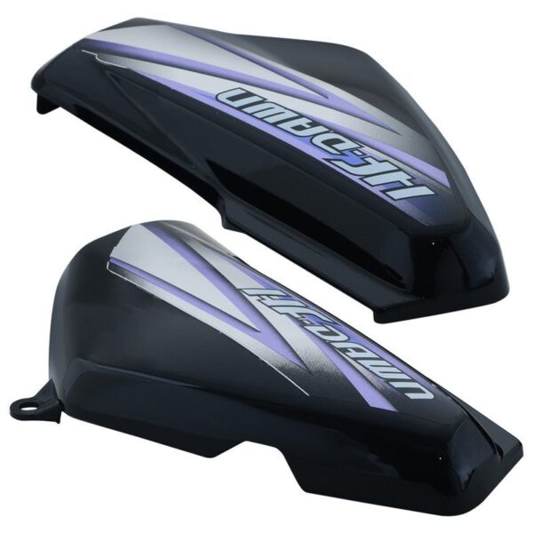 Side Panel / Side Cowl Set Fit For Hero Hf Dawn Type-3 Black (purple Sticker)