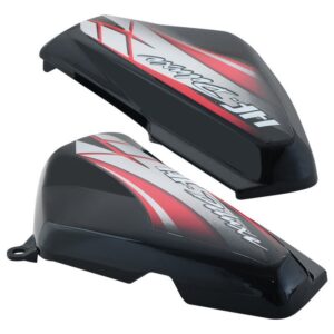 Side Panel / Side Cowl Set Fit For Hero Hf-deluxe Black (red Sticker)