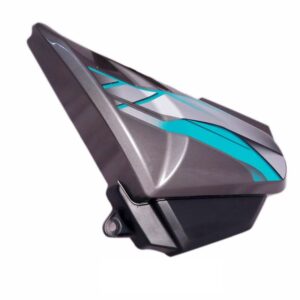 Side Panel / Side Cowl Set Fit For Hero Hf-deluxe Ibs 2019 Heavy Grey ( Green Sticker)
