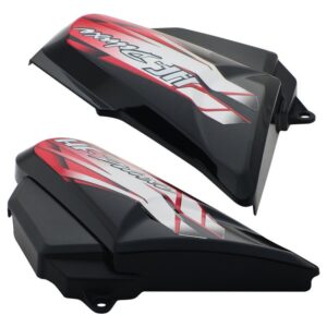 Side Panel / Side Cowl Set Fit For Hero Hf-deluxe Type 3 Black (red Sticker)