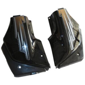 Side Panel / Side Cowl Set Fit For Hero Passion Old Model Black(golden Sticker)