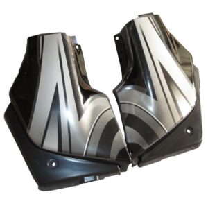 Side Panel / Side Cowl Set Fit For Hero Passion Plus New Model Black Colour For W. Red Bike