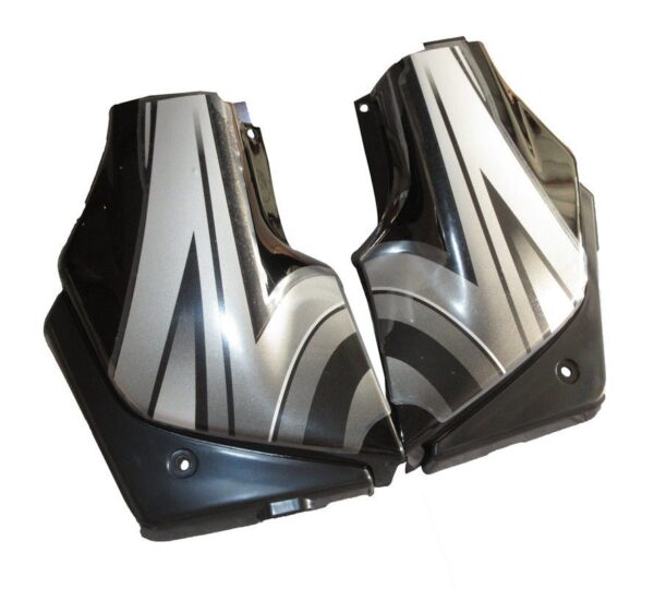 Side Panel / Side Cowl Set Fit For Hero Passion Plus New Model Black Colour For W. Red Bike