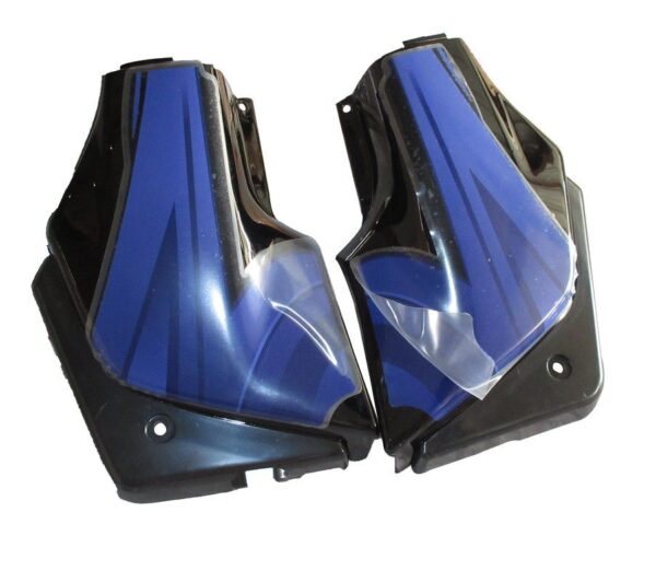 Side Panel / Side Cowl Set Fit For Hero Passion Plus New Model Black Colour For Silver Bike