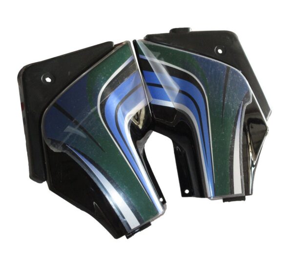 Side Panel / Side Cowl Set Fit For Hero Passion Pro Digital Black Col. For White Bike