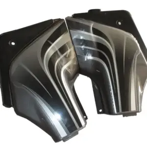 Side Panel / Side Cowl Set Fit For Hero Passion Pro Digital Heavy Grey Colour For Black Bike