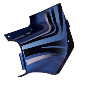 Side Panel / Side Cowl Set Fit For Hero Passion Pro Forest Blue For Black Bike