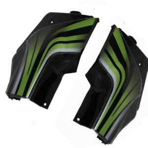 Side Panel / Side Cowl Set Fit For Hero Passion Pro Sports Red For Black Bike