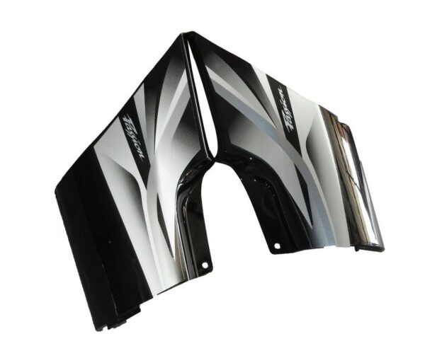 Side Panel / Side Cowl Set Fit For Hero Passion Pro Type 3 Black Colour For Silver Bike Silver Sticker