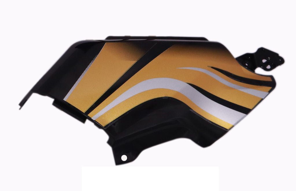 Side Panel / Side Cowl Set Fit For Hero Passion Xpro Black Colour For Yellow Bike (yellow Sticker)