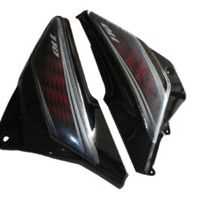 Side Panel / Side Cowl Set Fit For Honda Dream Neo Black (red Sticker)